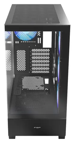 Fortron FSP M370-BA schwarz / Gehäuse / Midi-Tower / ATX / 4× ARGB 120mm / GPU 400mm / ohne Netzteil