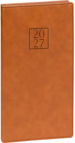 NOTIQUE Prestigio 2027 braun / Taschenkalender / 9 × 15,5 cm