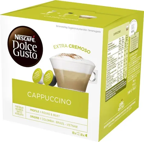NESCAFÉ Dolce Gusto Cappuccino 16 Stück / Kapselkaffee 