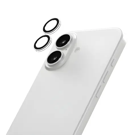 LAUT Prime Glass Kameraring für iPhone 17, klar / Kameraschutzglas / 9H gehärtetes Glas / Montagerahmen