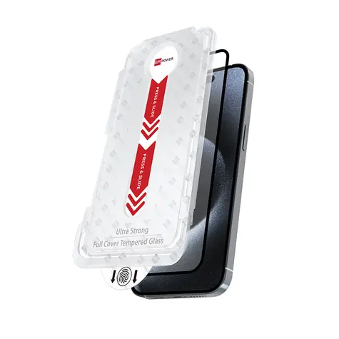 ER GLASS Vollschutzhülle für Apple iPhone 16e / Schutzglas / Gehärtetes 9H-Glas / Einfache Installation