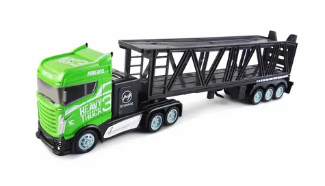 AMEWI RC-Auto, Autotransporter, schwarz/grün / Maßstab 1:16 / RTR / 2,4 GHz / NiMH 300 mAh 4,8 V / Alter: ab 8 Jahren
