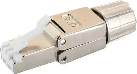 Schwaiger NWST811 silber / RJ-45-Stecker / Cat8.1 / 40GBASE-T / geschirmt