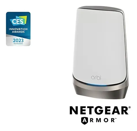 Netgear Orbi 960 / Router / Quad-Band WiFi 6E / 10,8 Gbit/s / 4X RJ-45 / 12 Antennen