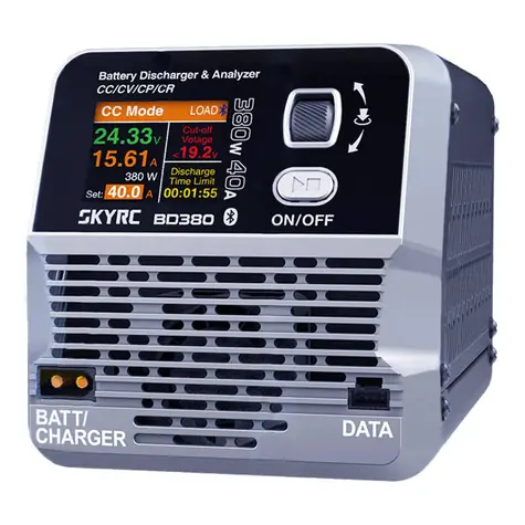 SkyRC BD380 / Batterieentlader und -analysator / XT60 / 3-40V DC / CC/CP/CR/CV