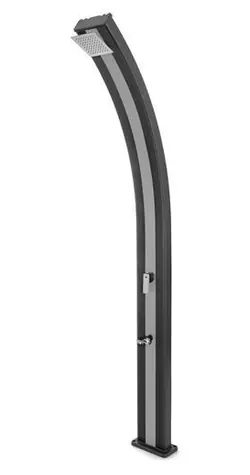 G21 Della schwarz-silber / Solardusche / 30 l / Aluminiumkonstruktion