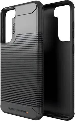 ZAGG Gear4 Havana Schwarz / Schutzhülle für Samsung Galaxy S21 FE / D3O-Schutz / antimikrobielle Oberfläche