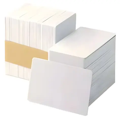ZEBRA Plastikkarten, 500 Stück / PVC / weiß / geringere Stärke