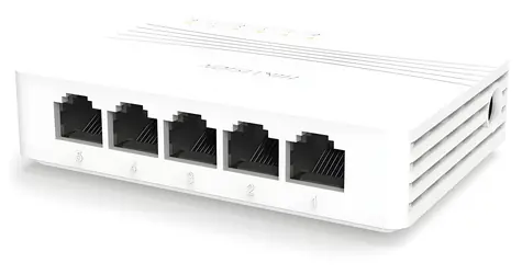 HIKVISION DS-3E0505D-E / Switch / 5x 10/100 Mbps RJ45 / Netzteil 5 VDC / 0,6 A