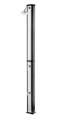 G21 Bernstein Schwarz-Silber / Solardusche / 60 l