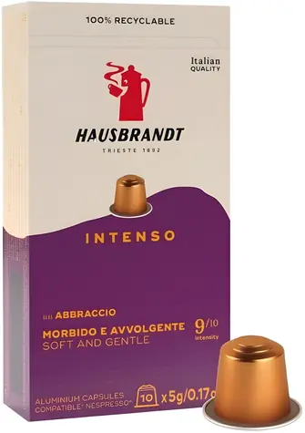 Hausbrandt INTENSO für Nespresso 10 Stück / Kapselkaffee