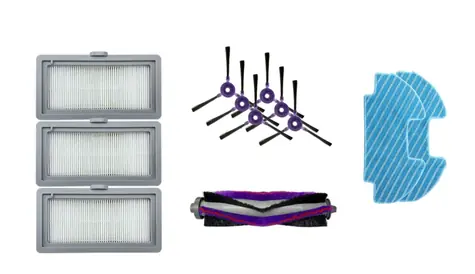 Midea I5C Ersatzteilset / Staubsaugerzubehör / Bürsten / HEPA-Filter / Wischtücher