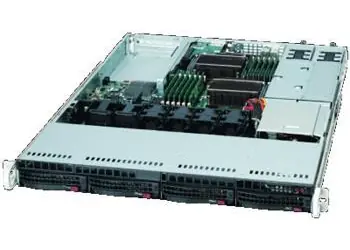 SuperMicro SC815TQC-R706WB2 schwarz / Servergehäuse / 1 HE / 4X Hot-Swap SAS/SATA / rPS 750W 80+ Platinum