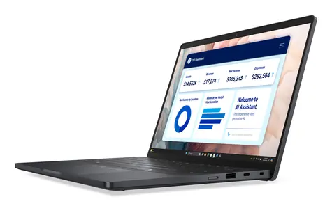 DELL Pro 13 Premium PA13250 grau / Notebook / 13,3" QHD+ Touchscreen / Intel Core Ultra 7 268V / 32 GB RAM / 512 GB SSD / Windows 11 Premium