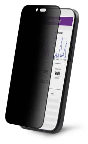 StarTech Screen Protector für iPhone 16 / Schutzglas / Sichtschutzfilter / Gehärtetes Glas / Schwarz