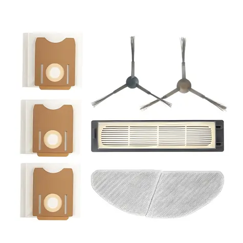 Midea S8+ Ersatzteilset / Ersatzteile / Seitenbürsten / Wischtücher / HEPA-Filter / Staubbeutel