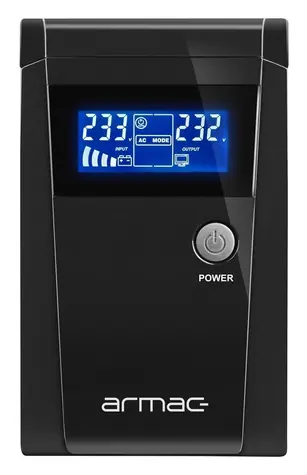 Armac Office 850F LCD / USV / 850 VA / 480 W / Line-Interactive / LCD / 2x Typ F