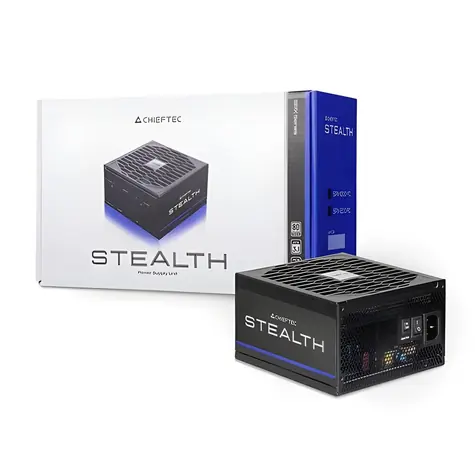 Chieftec Stealth SPX-1000-FC schwarz / Netzteil / ATX / 1000 W / 80 PLUS Platinum / Aktive PFC / Vollmodular