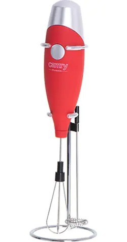 Camry CR 4501R rot / Manueller Milchaufschäumer / 2x AA