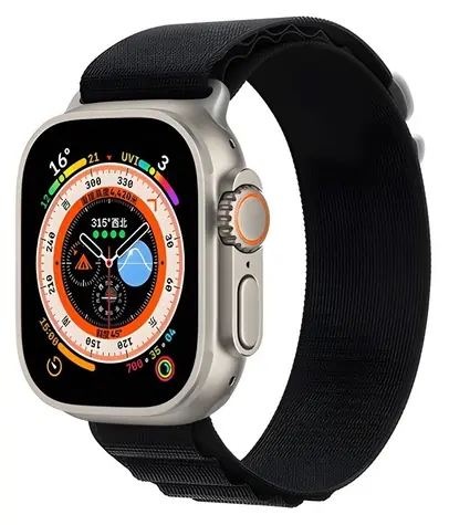 Devia Deluxe Sport 5 schwarz / Armband für Apple Watch 40/41 mm / Nylon / Verstellbar