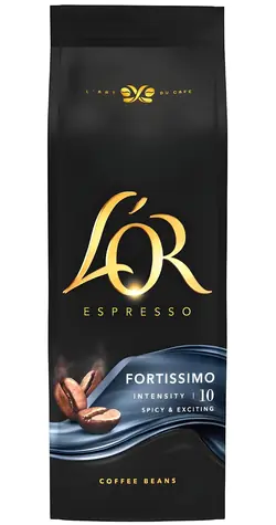 L'OR Espresso Fortissimo 500 g / Kaffeebohnen / Intensität 10 / Arabica & Robusta
