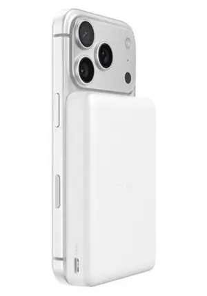 Belkin BOOST CHARGE Qi2 Slim weiß / Kabellose Powerbank / Magnetisch / 10000 mAh
