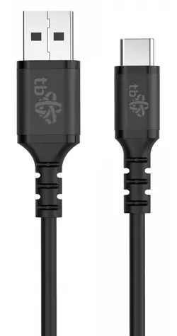 TB Touch USB-A - USB-C schwarz / Datenkabel / 50 cm / Silikon