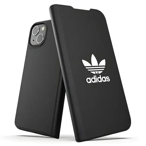 Adidas OR Booklet Case BASIC für iPhone 13 schwarz/weiß / Buchhülle