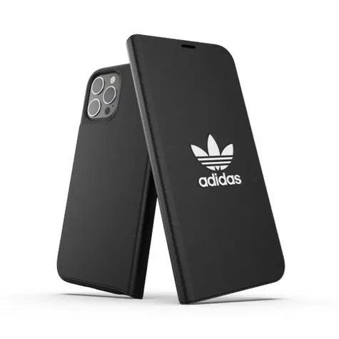 Adidas OR Booklet Case BASIC schwarz/weiß / Buchhülle / Apple iPhone 12 Pro Max