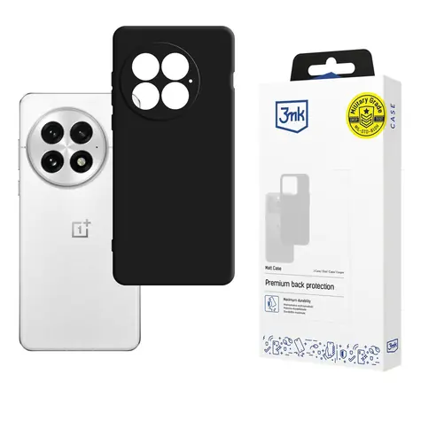 3MK Matt Case Schwarz / Schutzhülle / OnePlus 13 / matte Oberfläche