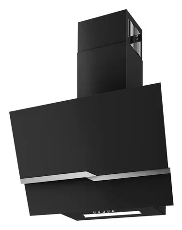 MAAN Zetka 60 schwarz / Dunstabzugshaube / Wandmontage / 600 mm / 620 m/h / Druckknopfbedienung / 3 Geschwindigkeitsstufen