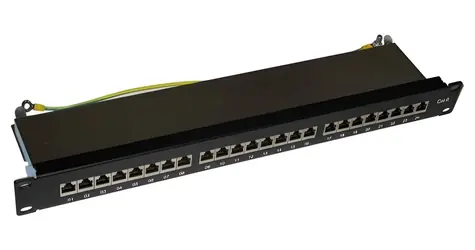 Xtendlan / Patchpanel / 19" / 24 RJ-45-Ports / Cat6 / geschirmtes Metallgehäuse