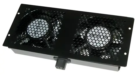 Xtendlan Lüftungseinheit für Telekommunikationsschränke / Lüftungseinheit / 2x Ventilator / Tiefe 600-1200 mm