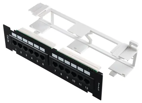 Xtendlan / Wandmontiertes Patchpanel / 12 Ports / Cat5e