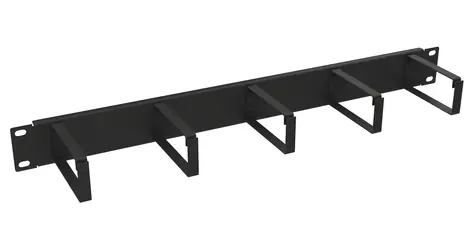 Solarix VP-08-1-00-B schwarz / Montagepanel / 19" / 1U / Stahl