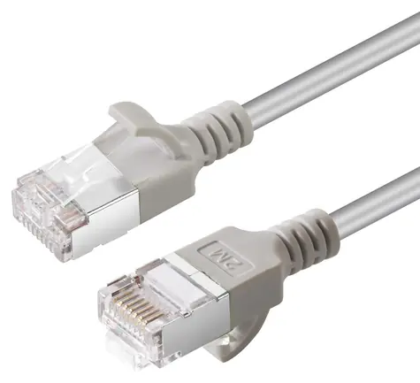 MicroConnect CAT6A U-FTP Slim grau / Patchkabel / 5 m / LSZH / RJ-45