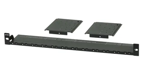Aten Rack-Montagesatz Schwarz / Montagesatz / 1 HE / Breite 482,4 mm