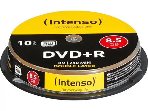 INTENSO / Medium DVD+ R DL / 8,5 GB / 8x / 10 Stück / Kuchenbox