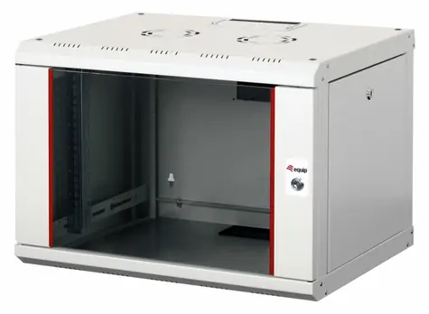Equip Pro Mount hellgrau / Wandmontage-Rack / 19" / 7U / 600x450 mm / Glastür