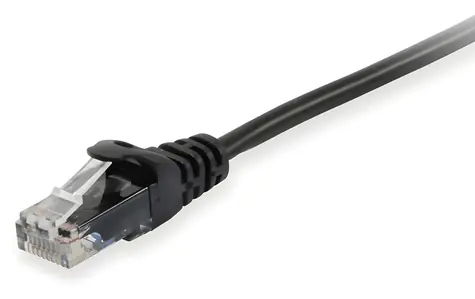 Equip Cat6A U/UTP schwarz / Patchkabel / RJ45-RJ45 / 1 m / LSZH / PoE+