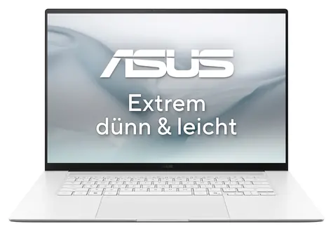 Asus Zenbook S 16 OLED weiß / Notebook / 16" 2880x1800 Touchscreen / AMD RYZEN AI 9 465 / 32 GB RAM / 1 TB SSD / Windows 11