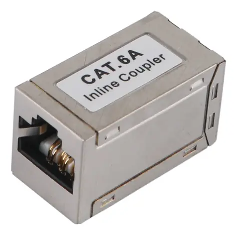 Cat6a 10-Gbit-RJ45-Stecker, silberfarben / Stecker / RJ45-RJ45 / 500 MHz / Equip