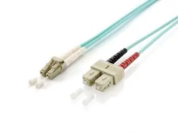 Equip LC-SC OM3, 20 m, türkis / Patchkabel / Multimode / Duplex / LSZH-Mantel