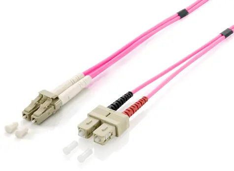 Equip Kabel LC-SC OM4, 5 m, lila / Patchkabel / Multimode / Duplex / LSZH-Mantel
