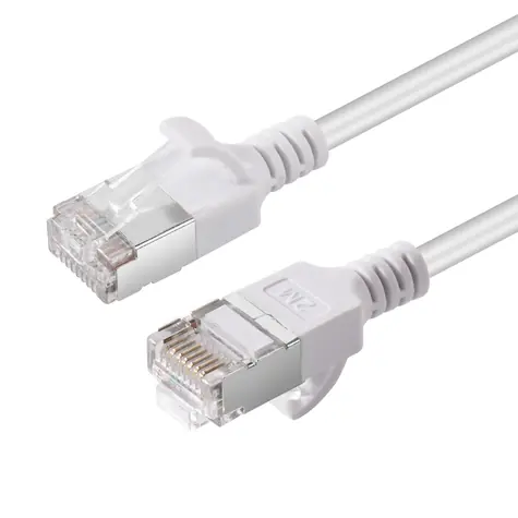 MicroConnect CAT6a U/FTP Slim weiß / Patchkabel / 7,5 m / LSZH / RJ-45