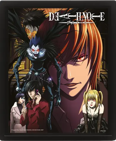 Pyramiden-3D-Bild Death Note / 3D-Bild / Linsenrastereffekt