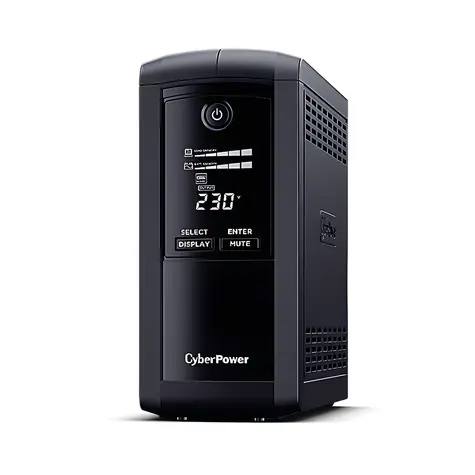 CyberPower VP700ELCD schwarz / USV-Notstromversorgung / Line-Interactive / 700 VA / 390 W / LCD-Display