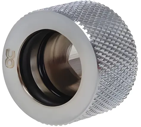 Alphacool HT G1/4 auf 16 mm AD Silber / Schraubanschluss / HardTube / gerade