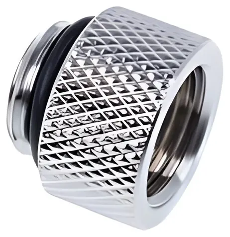 Alphacool Eiszapfen 10mm G1/4 AG-IG chrom / Adapter / Wasserkühlung / Messing / Gerade
