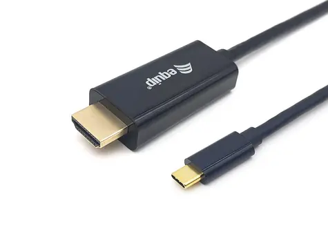 Equip USB-C - HDMI schwarz / Reduzierung / 4K/30Hz / 2 m